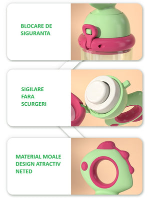 GustaBebe™ – Suzetă Premium din Silicon pentru Diversificare Fructe și Legume.