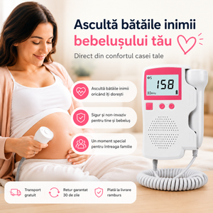Monitor Fetal – Ascultă Bătăile Inimii Bebelușului Tău Acasă